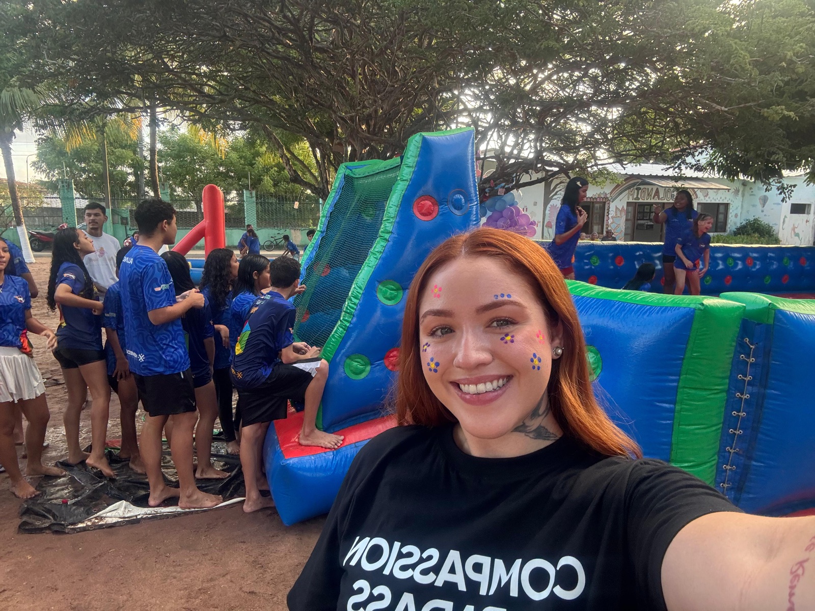 Volunteer day, face paint included